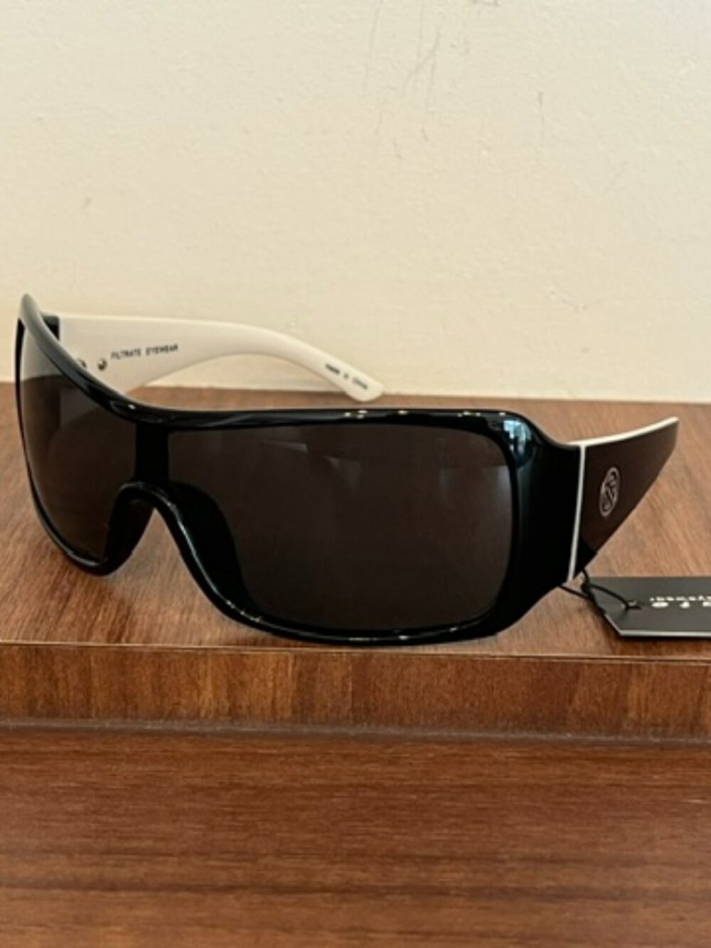 Filtrate Eyewear CATEGORY 3 Audio 86010 Black/White Frame Sunglasses